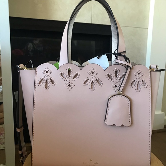 Kate Spade mini Mina blush pink purse tote bag - Picture 3 of 9